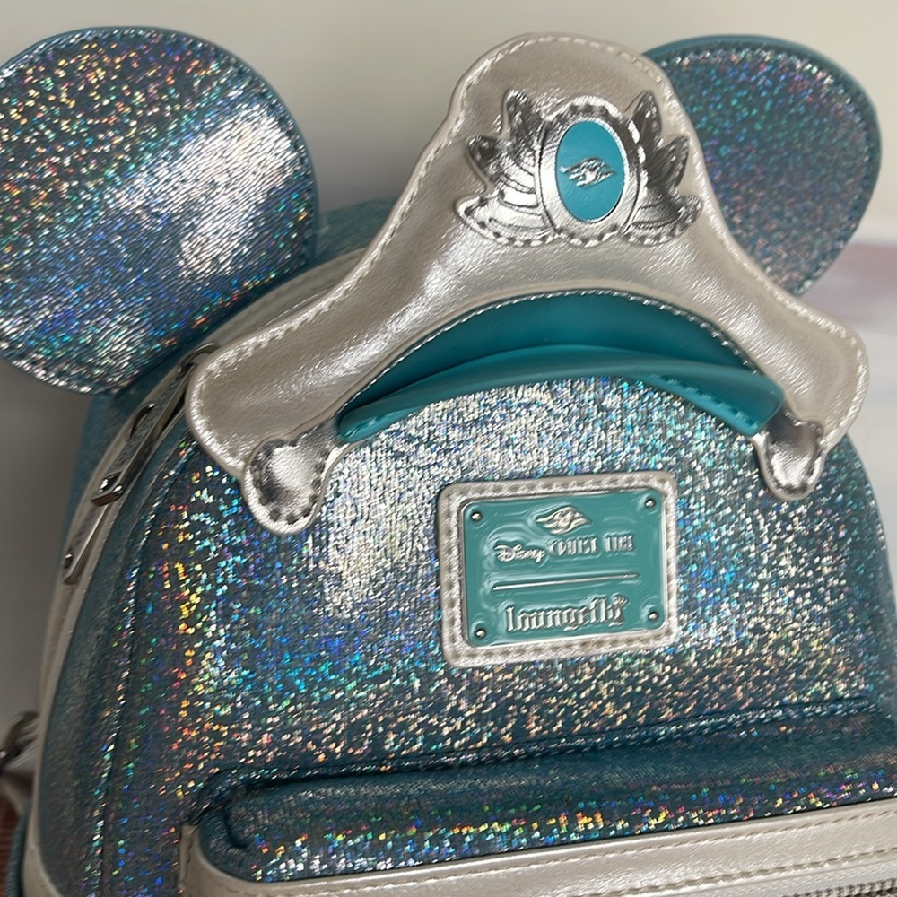 Disney Cruise Line Loungefly Mini Backpack - 25th Anniversary - Shimmering Seas - Picture 4 of 16